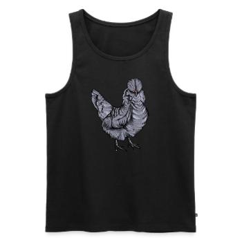 Araucana Chicken I Chicken Chicken Motif for - Men's Premium Organic Tank Top - black - Front - AI Model Male 178 light (178cm)