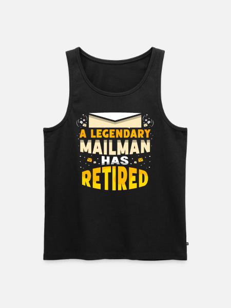 Legendary Postman Retired - Men's Premium Organic Tank Top - black