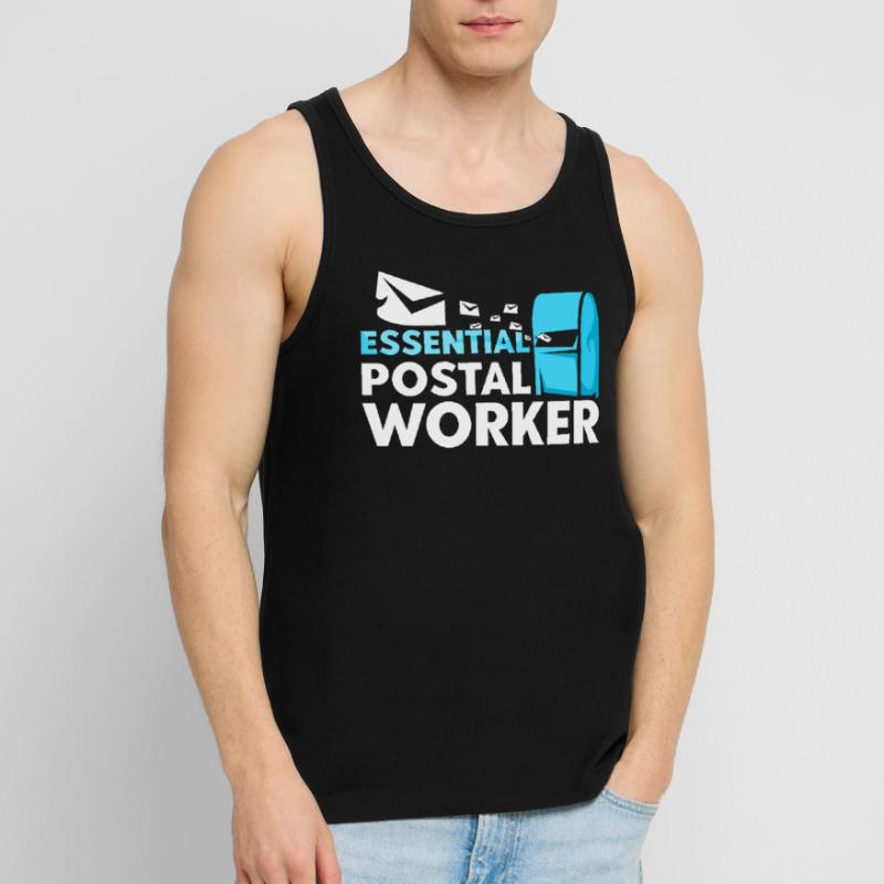 System-relevant postman Postman Delivery man Men's Premium Organic Tank Top