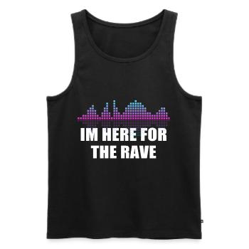 DISC JOCKEY - Men's Premium Organic Tank Top - black - Front - AI Model Male 178 light (178cm)