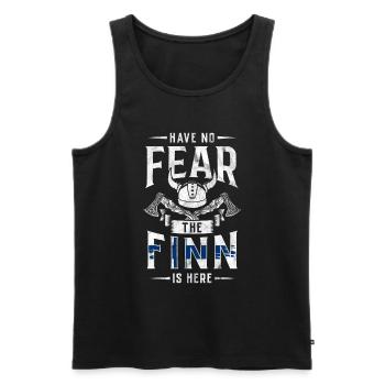 Finlande Gift Scandinavia Finlande Suomi Finne - Débardeur bio Premium Homme - noir - Devant - Michal (187cm)
