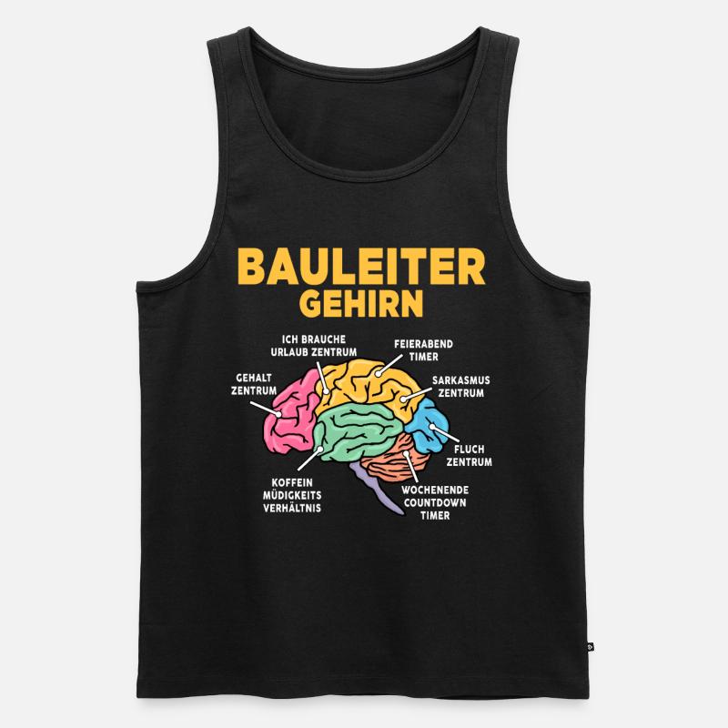 Bauleiter - Männer Premium Bio Tank Top - Schwarz