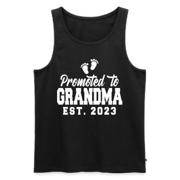 Promu grand-mère 2023 - Débardeur bio Premium Homme - noir - Devant - Michal (187cm)
