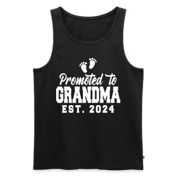 Promu grand-mère 2024 - Débardeur bio Premium Homme - noir - Devant - Michal (187cm)