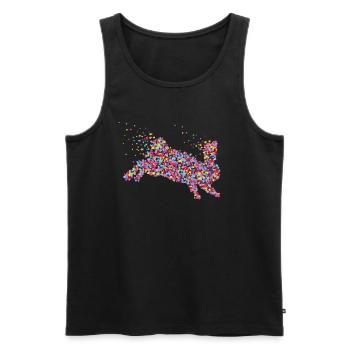 Rabbit Rabbit Rabbit Breeding Carnickel - Men's Premium Organic Tank Top - black - Front - AI Model Male 178 light (178cm)