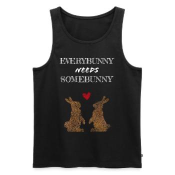 Rabbit Rabbit Rabbit Carnickel - Men's Premium Organic Tank Top - black - Front - AI Model Male 178 light (178cm)