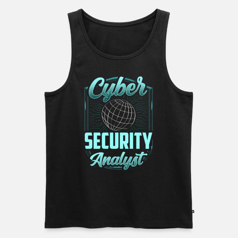 Analyste en cybersécurité Hack Hacker Sécurité informatique - Débardeur bio Premium Homme - noir