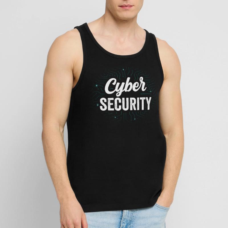 Cybersecurity Hacking Hack Hacker IT Security Men's Premium Organic Tank Top
