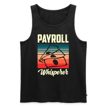 Lohnbuchhaltung Flüsterer Human Resources HR - Männer Premium Bio Tank Top - Schwarz - Vorne - AI Model Male 178 light (178cm)