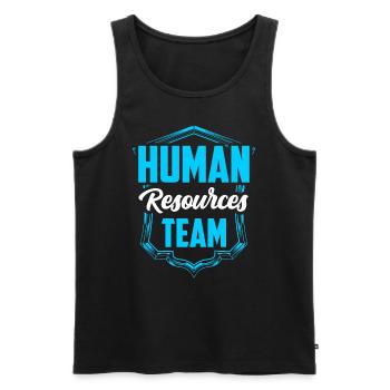 Team Human Resources Personaler HR Personal - Männer Premium Bio Tank Top - Schwarz - Vorne - AI Model Male 178 light (178cm)