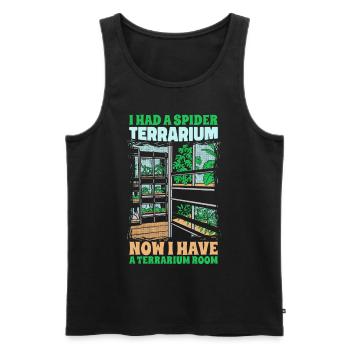 Spider Spider owner Tarantula - Men's Premium Organic Tank Top - black - Front - AI Model Male 178 light (178cm)