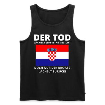 Balkan Hrvatska Apc Balkan Jebiga Hrvatska Kroate - Männer Premium Bio Tank Top - Schwarz - Vorne - AI Model Male 178 light (178cm)