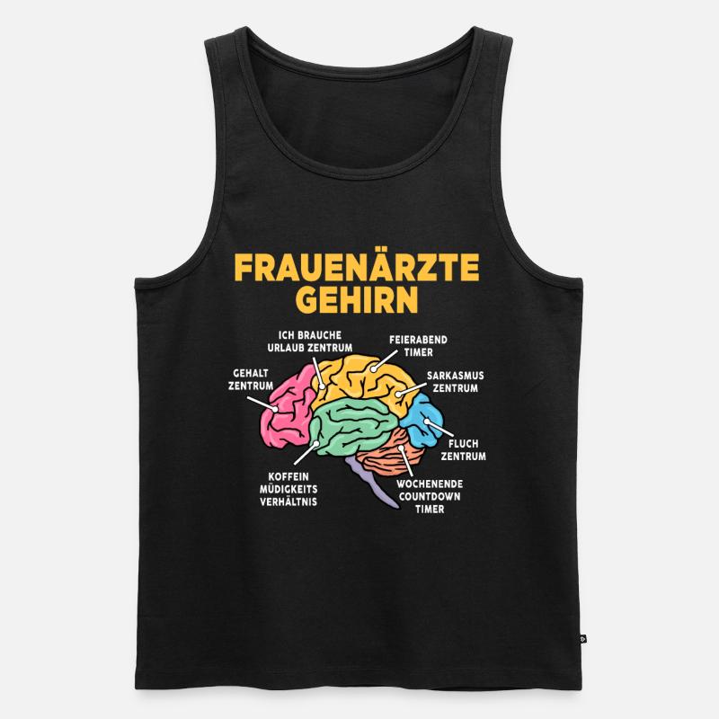 Frauenärzte - Männer Premium Bio Tank Top - Schwarz