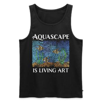Aquascape Aquascaper Aquarium Aquaristics - Men's Premium Organic Tank Top - black - Front - AI Model Male 178 light (178cm)