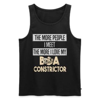 Boa Constrictor Snake Love - Men's Premium Organic Tank Top - black - Front - AI Model Male 178 light (178cm)