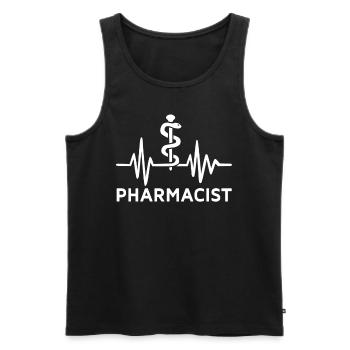 Apotheker Beruf Pharmazie Apotheke Pharmazeut - Männer Premium Bio Tank Top - Schwarz - Vorne - AI Model Male 178 light (178cm)