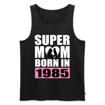 Mama Geburtstag Jahrgang geboren 1985 - Männer Premium Bio Tank Top - Schwarz - Vorne - Michal (187cm)