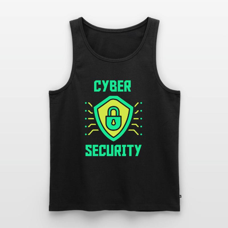 Cybersecurity IT Security Hacker Hack Hacking Men's Premium Organic Tank Top