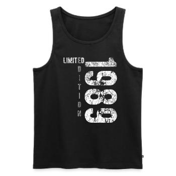 Édition Limitée 1989 Anniversaire Vintage 1989 - Débardeur bio Premium Homme - noir - Devant - Michal (187cm)