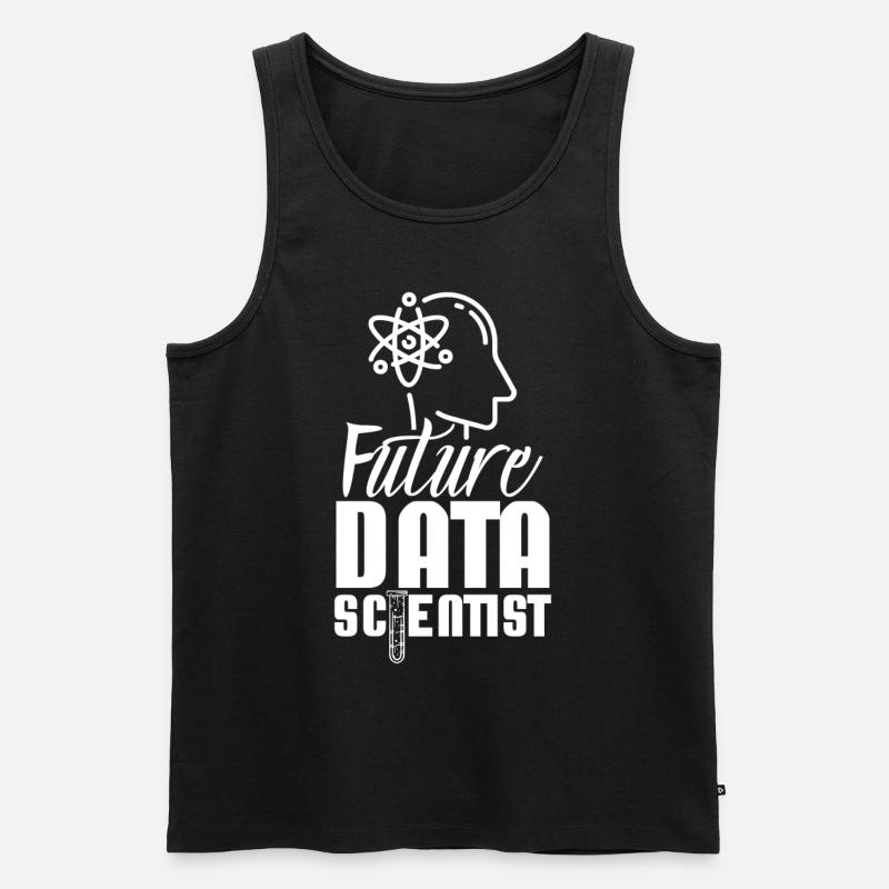 Zukünftiger Datenwissenschaftler Datenanalyst - Männer Premium Bio Tank Top - Schwarz