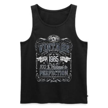 Vintage 1965 Birthday Year of birth 1965 Gift - Men's Premium Organic Tank Top - black - Front - Michal (187cm)