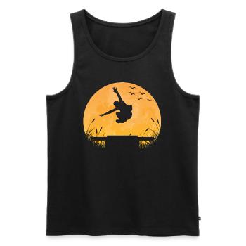 Parkour Parkour Runner Freerunning Jumping Parkur - Débardeur bio Premium Homme - noir - Devant - Michal (187cm)