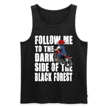 Black Forest Biker Lady Schwarzwald Motorrad - Männer Premium Bio Tank Top - Schwarz - Vorne - Michal (187cm)