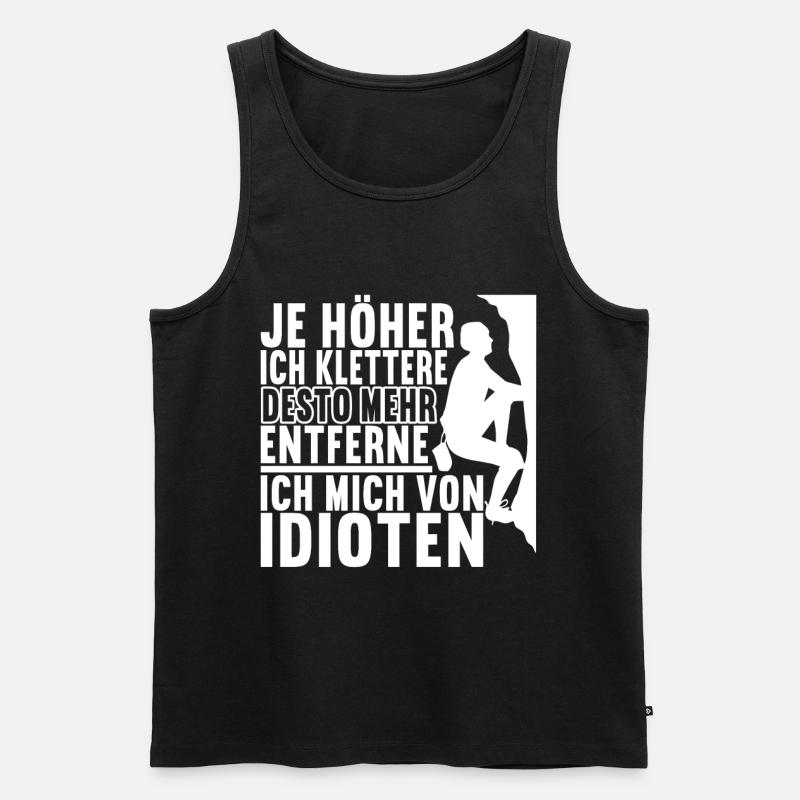 Klettern Kletterer - Männer Premium Bio Tank Top - Schwarz