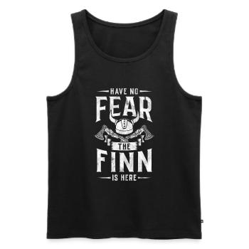 Finland - Men's Premium Organic Tank Top - black - Front - AI Model Male 178 light (178cm)
