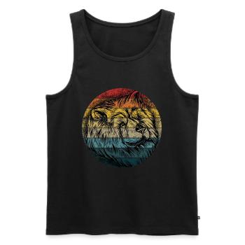 Dog Chow Chow Breeder Chow-Chow Vintage Gift - Men's Premium Organic Tank Top - black - Front - Michal (187cm)