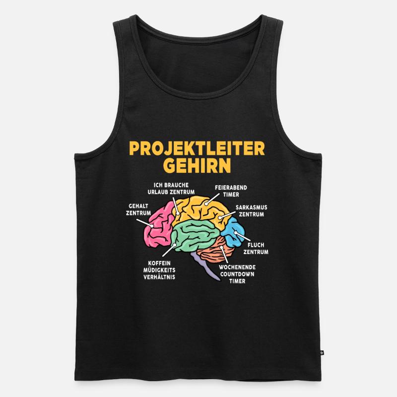 Projektleiter - Männer Premium Bio Tank Top - Schwarz
