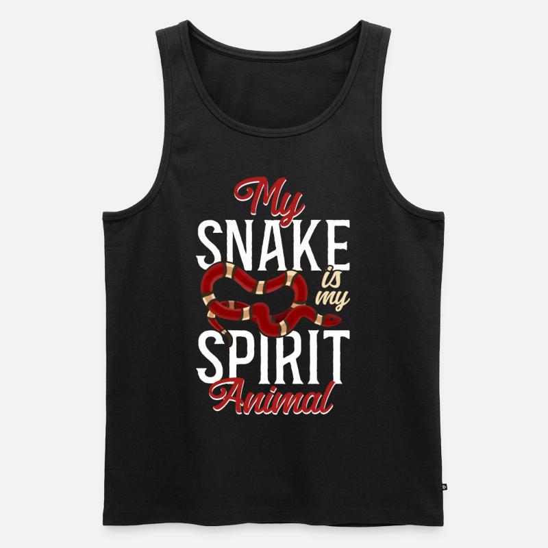 Serpent Serpent Mon Serpent Est Mon Serpent - Débardeur bio Premium Homme - noir
