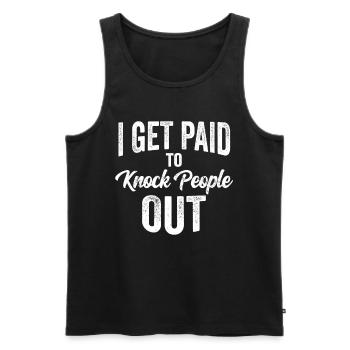 Anästhesist Arzt Mediziner Shirt - Männer Premium Bio Tank Top - Schwarz - Vorne - AI Model Male 178 light (178cm)
