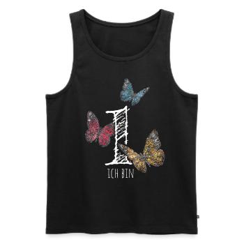 Erster Geburtstag 1. Geburtstagshirt - Männer Premium Bio Tank Top - Schwarz - Vorne - Michal (187cm)