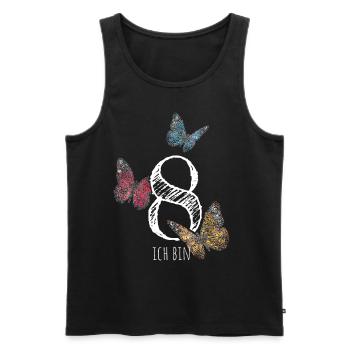 Achter Geburtstag 8. Geburtstagshirt - Männer Premium Bio Tank Top - Schwarz - Vorne - Michal (187cm)