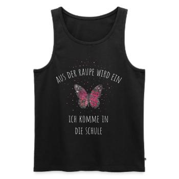 Erster Schultag Schule Einschulung - Männer Premium Bio Tank Top - Schwarz - Vorne - Michal (187cm)