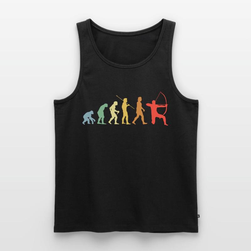 Bow Evolution Retro Archery Archer Men's Premium Organic Tank Top