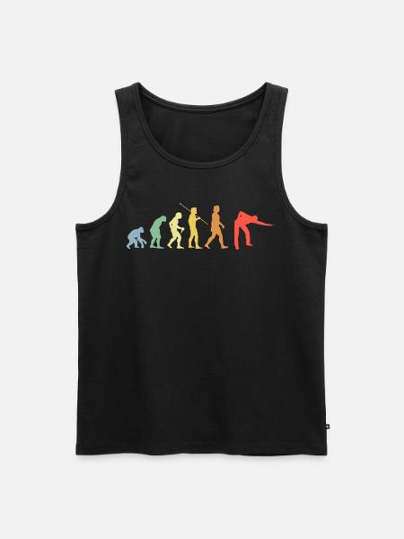 Billar Evolution Retro Pool Billiard Player - Camiseta de tirantes ecológica prémium para hombre - negro