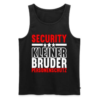 Bruder Geburtstag - Männer Premium Bio Tank Top - Schwarz - Vorne - Michal (187cm)