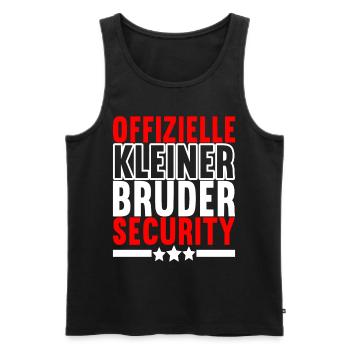 Bruder Geburtstag - Männer Premium Bio Tank Top - Schwarz - Vorne - Michal (187cm)