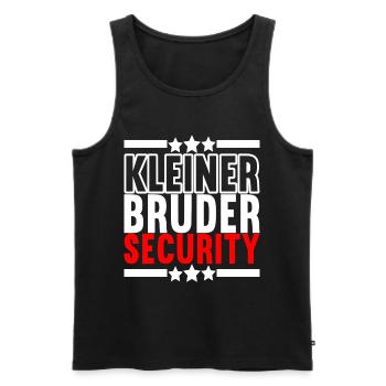 Bruder Geburtstag - Männer Premium Bio Tank Top - Schwarz - Vorne - Michal (187cm)