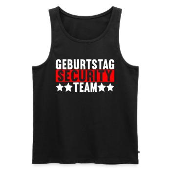 Bruder Geburtstag - Männer Premium Bio Tank Top - Schwarz - Vorne - Michal (187cm)