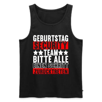 Bruder Geburtstag - Männer Premium Bio Tank Top - Schwarz - Vorne - Michal (187cm)