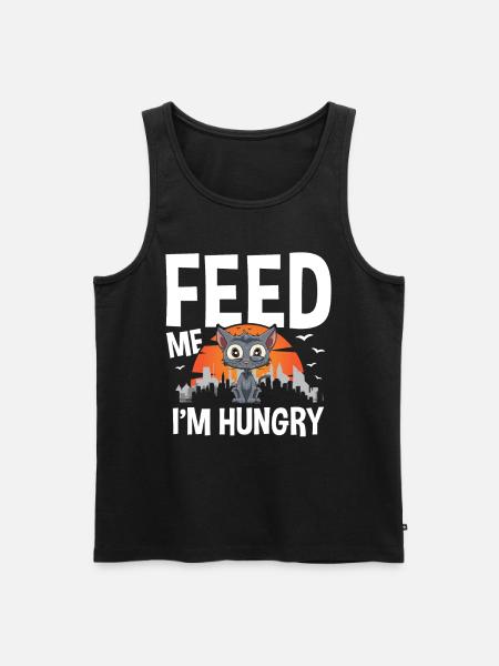 Feed Me I'm Hungry - Männer Premium Bio Tank Top - Schwarz