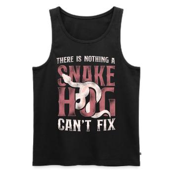 Snake Serpent Vintage There Is - Men's Premium Organic Tank Top - black - Front - AI Model Male 178 light (178cm)