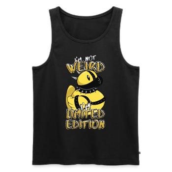 Funny Cartoon Squeaky Duck - Édition Limitée - Débardeur bio Premium Homme - noir - Devant - AI Model Male 178 light (178cm)
