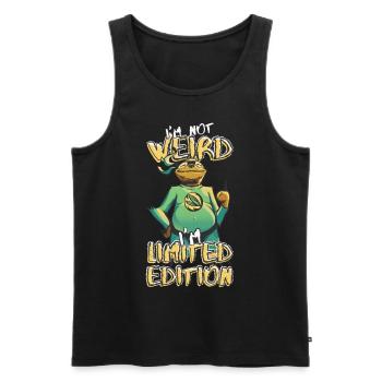Cooles Cartoon Faultier - Limited Edition - Spruch - Männer Premium Bio Tank Top - Schwarz - Vorne - Michal (187cm)