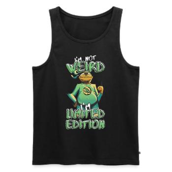 Cooles Cartoon Faultier - Limited Edition - Spruch - Männer Premium Bio Tank Top - Schwarz - Vorne - Michal (187cm)