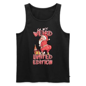 Cartoon Santa Claus Dances - Édition Limitée - Débardeur bio Premium Homme - noir - Devant - AI Model Male 178 light (178cm)