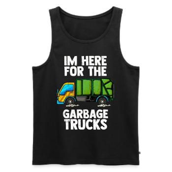Dustman - Men's Premium Organic Tank Top - black - Front - AI Model Male 178 light (178cm)